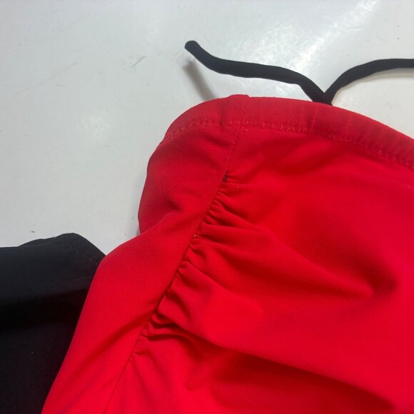 VTG Diva Studio Bandeau Straight Top One Piece Bathing Suit Sz 14 - Picture 6 of 10